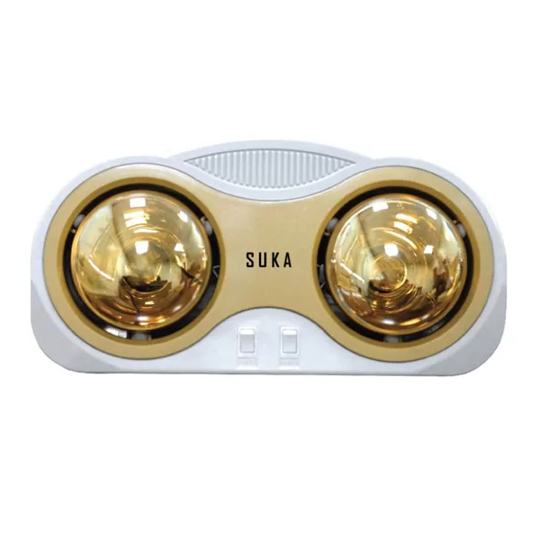 Đèn sưởi nhà tắm SUKA 2 bóng K2B01