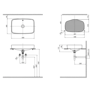 Chậu Rửa Lavabo Inax AL-299V Đặt Bàn AquaCeramic
