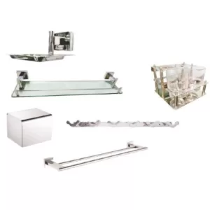 Bộ Phụ Kiện Phòng Tắm 6 Món Inox 304 SUKA PKSK0066