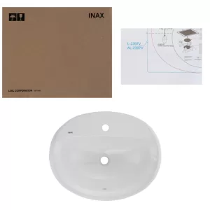 Chậu Rửa Lavabo Âm Bàn Inax L-2395V Dương Vành