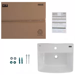 Thông tin chậu rửa mặt Inax L-312V Kích thước (D x R x C): 530 x 435 x 196 mm Màu sắc: Trắng​ Chất liệu sứ cao cấp, chống bám bẩn AL-312VEC : Kiểu 3 lỗ AL-312VFC : Kiểu 1 lỗ Không bao gồm phụ kiện ( vòi, bộ xả...) Lắp đặt: Treo tường hoặc đặt bàn Có thể dùng với vòi: LFV-612S, LFV-1112S, LFV-1402S, LFV-402S , LFV-632S, ... Bản vẽ bồn rửa mặt lavabo treo tường INAX L312V