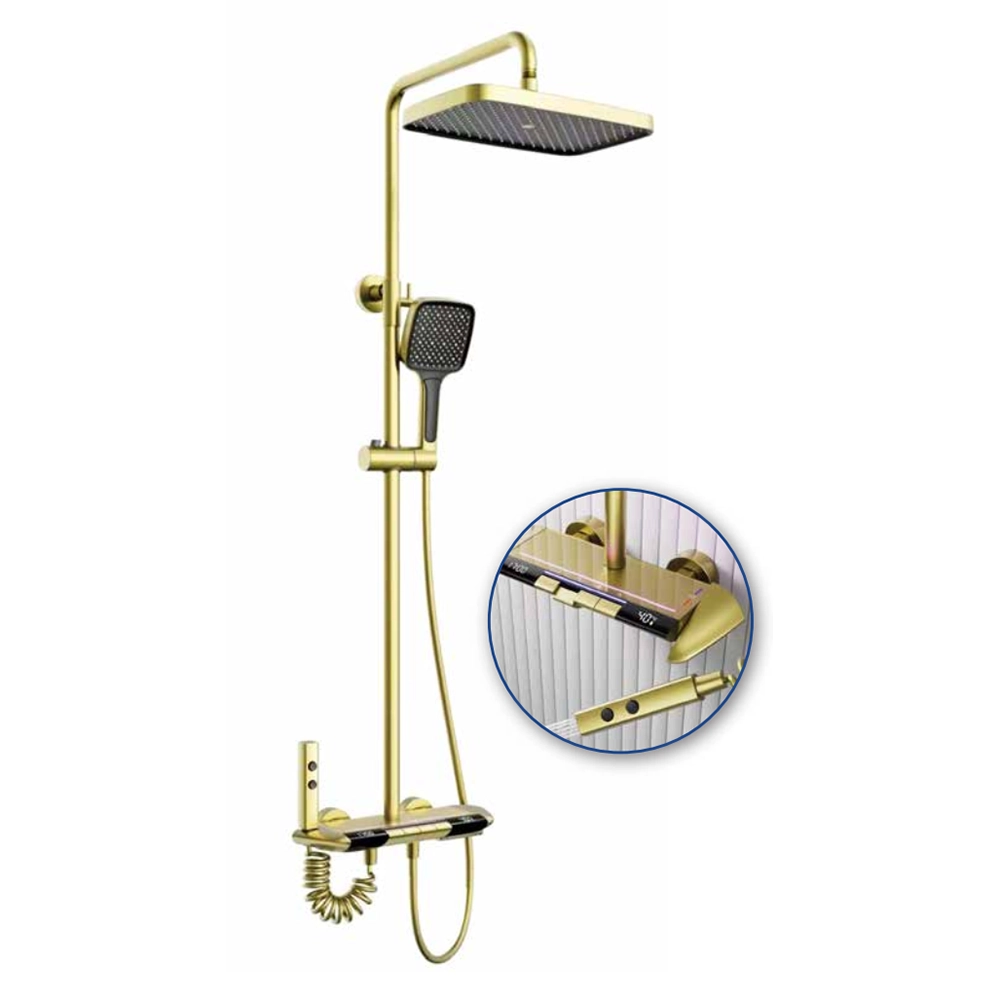 Bộ sen tắm cây nhiệt độ SUKA SC2024DV (Mạ Đồng vàng)