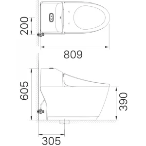 Bồn Cầu INAX AC-1032VN 1 Khối Nắp Êm Aqua Ceramic