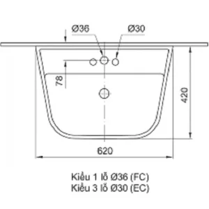 Chậu Rửa Lavabo Inax L-297V Treo Tường
