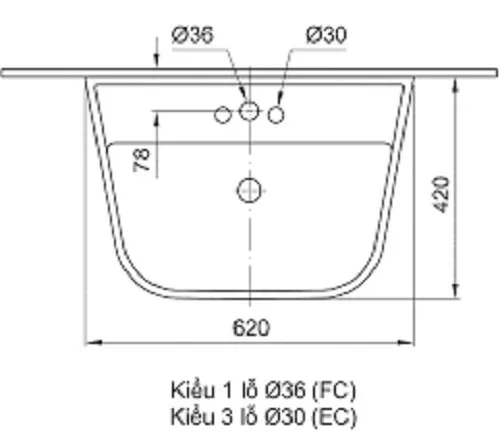 Chậu Rửa Lavabo Inax L-297V Treo Tường