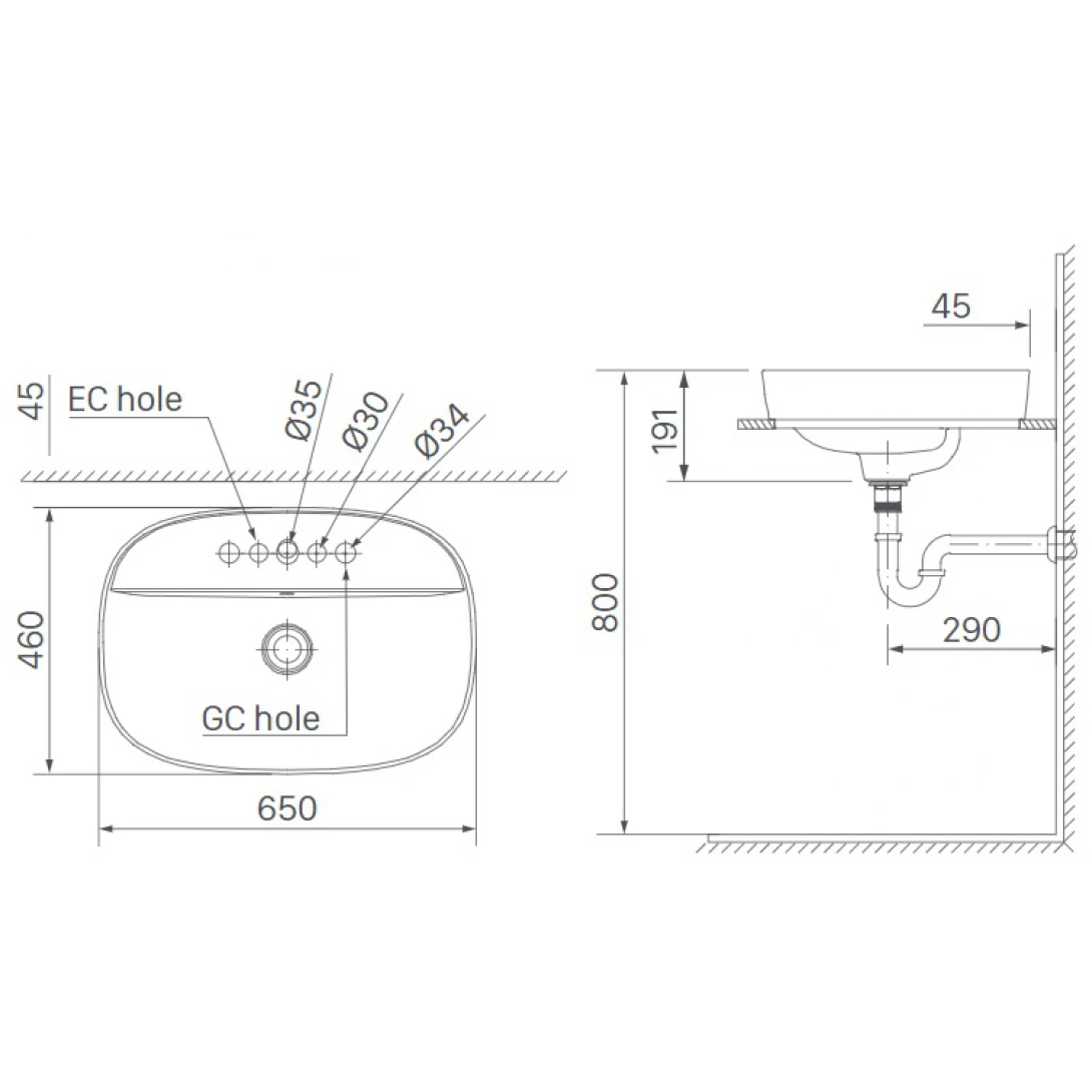 Chậu Rửa Lavabo Inax AL-652V Đặt Bàn Aqua Ceramic