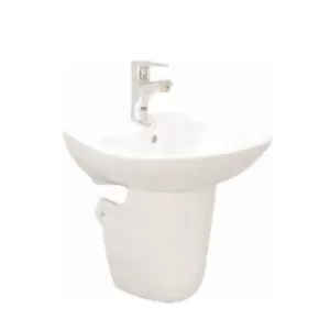 Bộ chậu rửa lavabo chân lửng SUKA C3