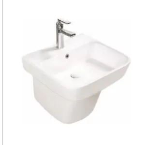 Bộ chậu rửa lavabo chân lửng SUKA SK9502 (Liền chân)