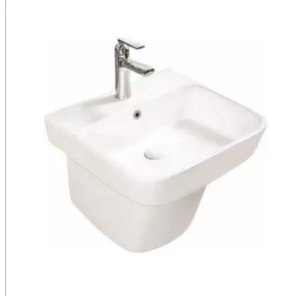 Bộ chậu rửa lavabo chân lửng SUKA SK9502 (Liền chân)