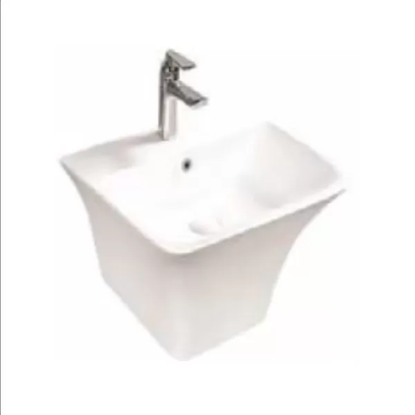 Bộ chậu rửa lavabo chân lửng SUKA SK9503 (Liền chân)