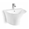 Bộ chậu rửa lavabo chân lửng SUKA SK9505 (Liền chân)