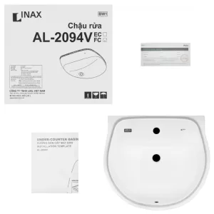 Chậu Rửa Lavabo Inax AL-2094V Âm Bàn AquaCeramic