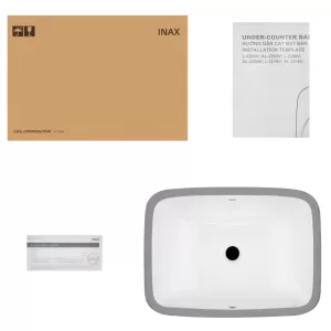 Chậu Rửa Lavabo Inax L-2298V Âm Bàn Chữ Nhật