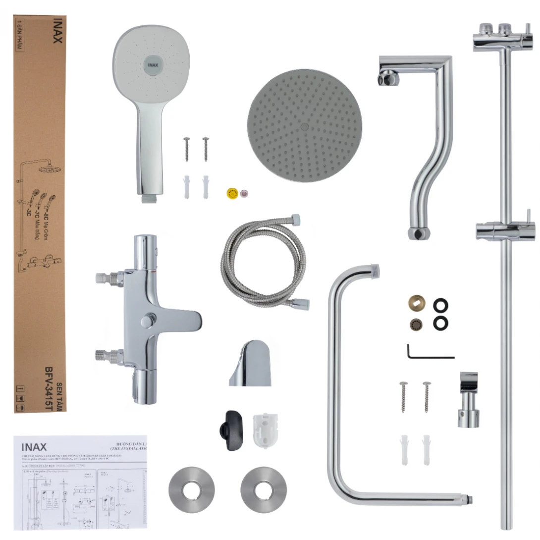 Thông tin cơ bản vòi sen cây INAX BFV-3415T-7C nhiệt độ