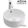 Chậu Rửa Lavabo Inax AL-295V Đặt Bàn Tròn Aqua Ceramic