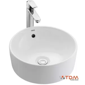 Chậu Rửa Lavabo Inax L-295V Đặt Bàn Tròn