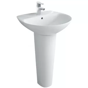 Chậu Lavabo treo tường Inax L-288V/L-288VD chân đứng