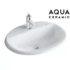 Chậu Rửa Lavabo Âm Bàn Inax AL-2395V Dương Vành AquaCeramic