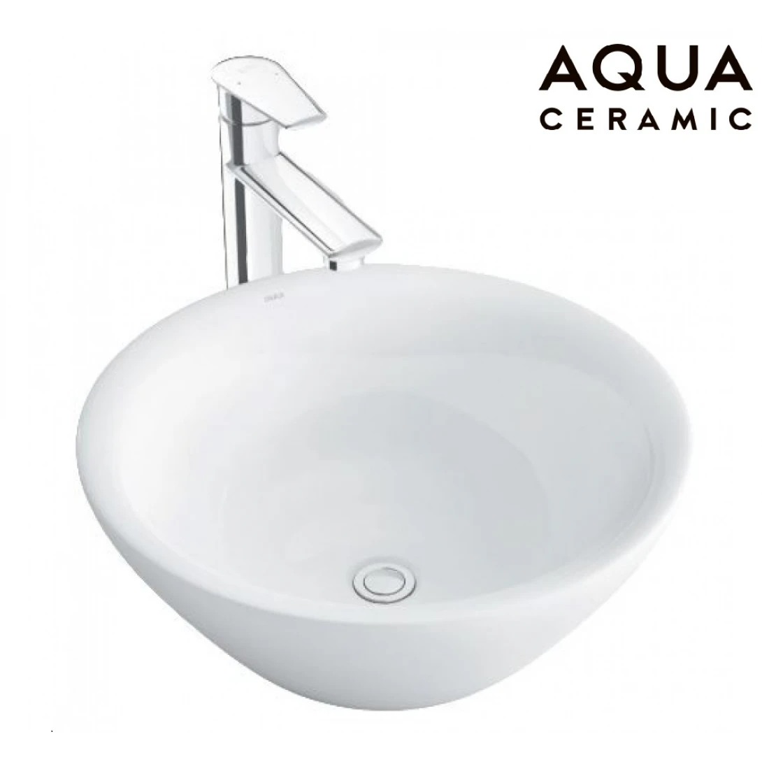 Chậu Rửa Lavabo Inax AL-445V Đặt Bàn Tròn AquaCeramic
