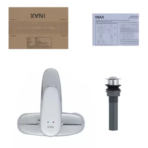 Bộ sản phẩm Vòi chậu lavabo nóng lạnh INAX LFV-1111S