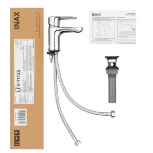 Bộ sản phẩm Vòi chậu lavabo nóng lạnh INAX LFV-1112S