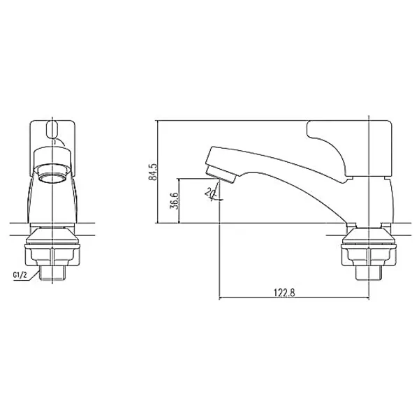 Vòi chậu lavabo nước lạnh INAX LFV-13B