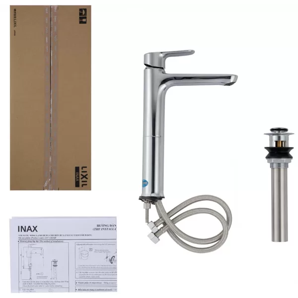 Bộ sản phẩm Vòi chậu lavabo nóng lạnh INAX LFV-1402SH