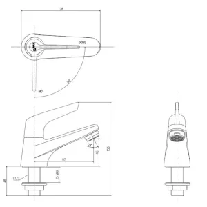 Vòi chậu lavabo nước lạnh INAX LFV-17