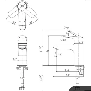 Vòi chậu lavabo nước lạnh INAX LFV-22S