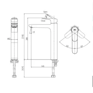 Vòi chậu lavabo nước lạnh INAX LFV-22SH