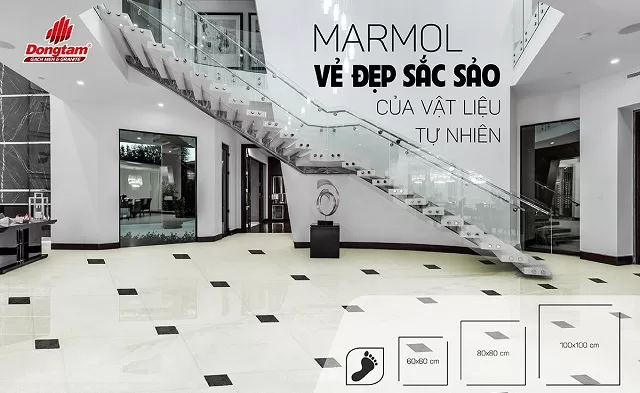 Gạch lát nền 100×100 Đồng Tâm 100MARMOL005-NANO