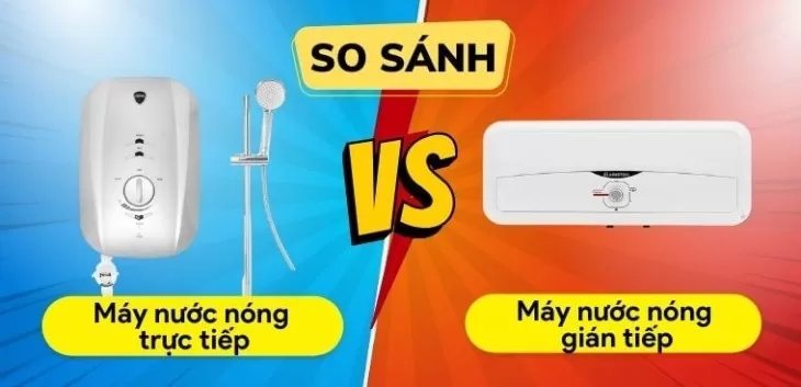 Bình nóng lạnh: trực tiếp hay gián tiếp, loại nào tốt?